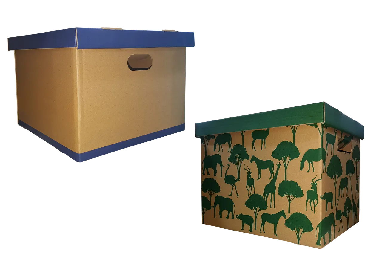 Cartons de déménagement prêts à charger